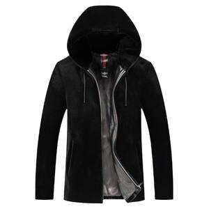 Haining mink coat male mink velvet coat whole mink grass water mink hair thick fur all -in winter leather coat
