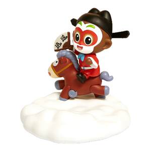 
上美影大闹天宫孙悟空马上封侯手机支架桌面工位摆件手办动漫周边
