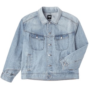 
Lee25 autumn and winter new product comfort version deconstruction details design light blue men and women same denim jacket trend