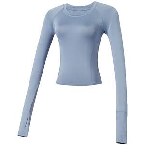 Roaring loli yoga suit sports tops slim fitness Pilates slim breathable quick-drying thin T-shirt for women