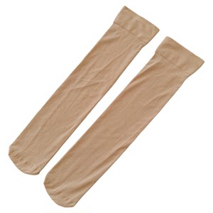 
Plus size mid-calf stockings for women in spring and autumn thin velvet calf socks flesh-colored extra long anti-snagging mid-calf stockings widened