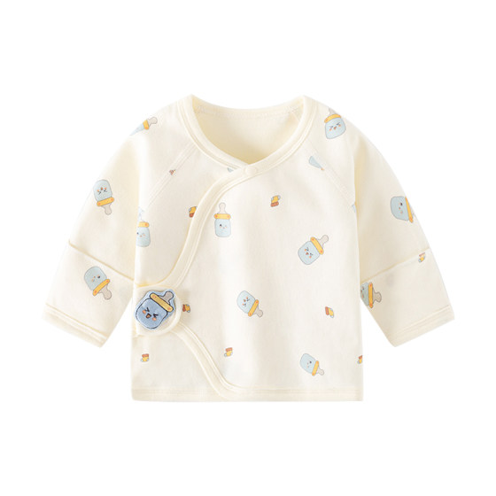 
Newborn baby clothes size 52 summer thin half-back type A pure cotton spring and autumn newborn baby tops and vests