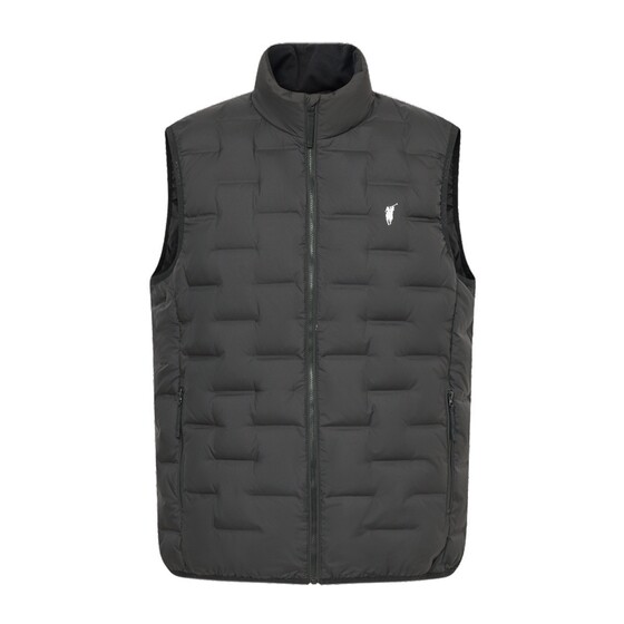 
POLOWALK Men's Down Vest 2025 Winter New Gentleman Simple 90 Duck Down Stand Collar Warm Vest for Men