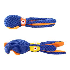 
Dog plush sound-making toy octopus and squid bite-resistant thickened latex doll for small and medium-sized dogs to grind their teeth alone to relieve boredom