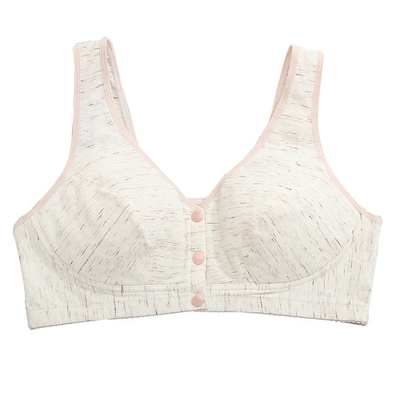 Girls' Breast Cotton Big size Underwear Student Thin Fat MM Drooping Steel Circle No Steel Cotton