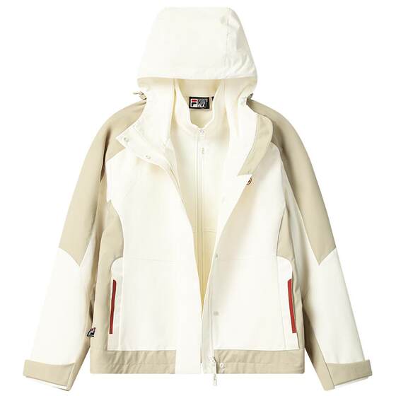 
FILA Official Women's Tops Two-piece Set 2025 Winter New Fashion Casual Comfortable Hooded Jacket