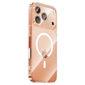 
Flash magic suitable for iPhone17Pro magnetic phone case Apple 16promax new 15 transparent Plus protective case air ultra-thin Magsafe simple Ai button cooling i hard shell accessories pm