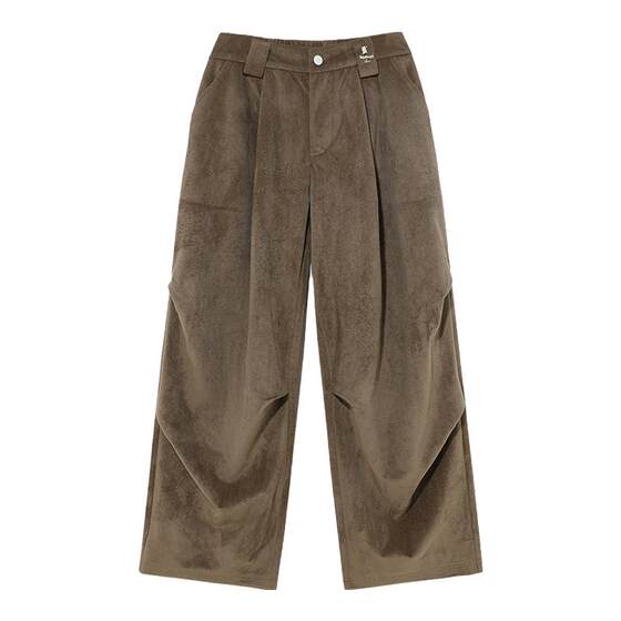 
BJHG reckless casual cargo pants men's spring loose wide-leg straight trousers paratrooper pants women