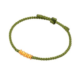 
Pure gold transfer beads small gram weight pure gold broken gold birth year red rope bracelet hand rope girl birthday New Year gift