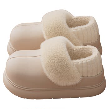 
Women's 2025 new waterproof cotton slippers for autumn and winter outer wear
