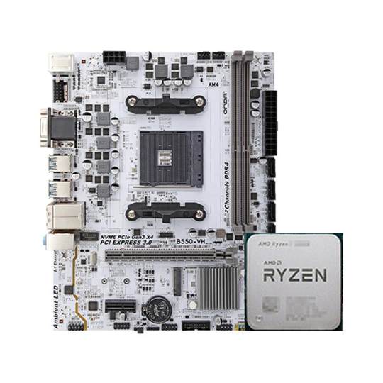 Amd ryzen 5 5500/5600/5600g/5600x、onda a520/b550 マザーボード cpu セット付き