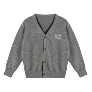 2025 autumn new product Yoona Mom Boys Japanese classic versatile embroidered jacket Kindergarten knitted cardigan sweater
