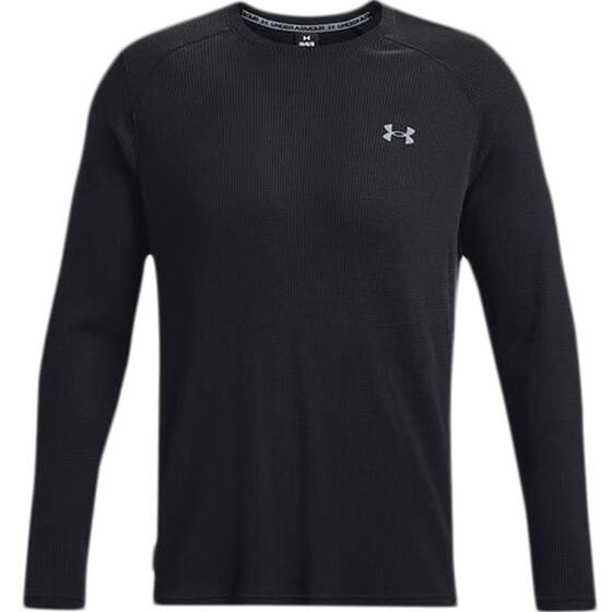 
Under Armour Long Sleeve T-shirt Men's Waffle Check Breathable Comfortable Casual Round Neck Sports Sweater Base Pullover
