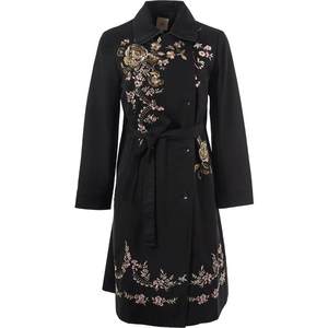 
Fish brand windbreaker women's 2023 new spring and autumn heavy industry classical embroidery long casual jacket FGFC3049