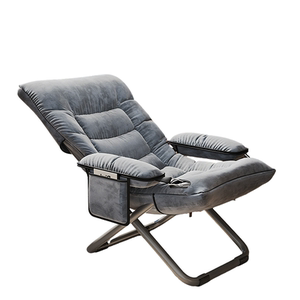 
Folding recliner lunch break balcony home leisure back chair sitting and sleeping dual-purpose seat lazy sofa can lie down and sleep