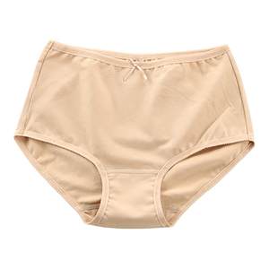 Genuine Puli Poem Elastic Pure Cotton Big size Mom Soft Bags Hip Homing High -waist Xiaoping Triangle Short Women's Short Under Pants 605
