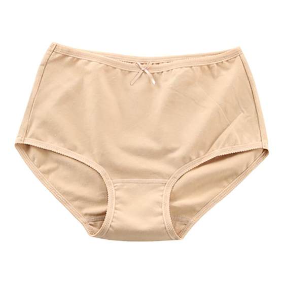 Genuine Puli Poem Elastic Pure Cotton Big size Mom Soft Bags Hip Homing High -waist Xiaoping Triangle Short Women's Short Under Pants 605
