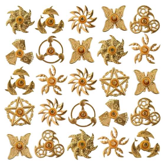 New alloy mini fingertip gyro toy children's metal small mini hand-turn alloy small gyro
