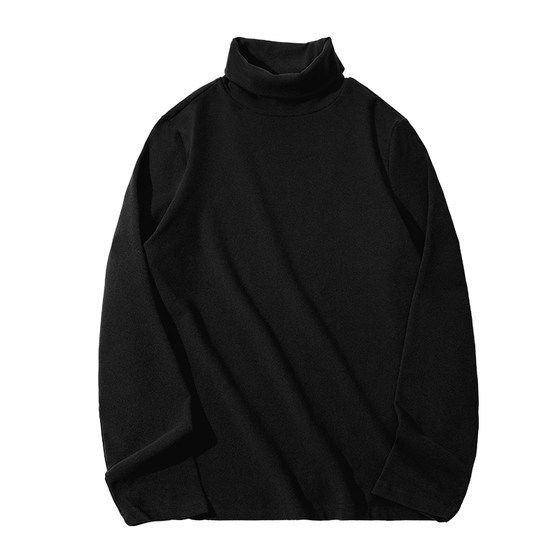 
Pull back double-sided German velvet turtleneck bottoming shirt for men 2026 autumn and winter new long-sleeved T-shirt with warm tops