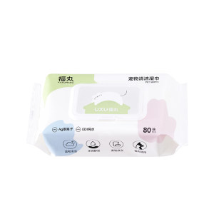 Fuwan pet wet wipes deodorizing and antibacterial cats Dog and dog dedicated wet paper towels avoid washing feet clean nursing supplies
