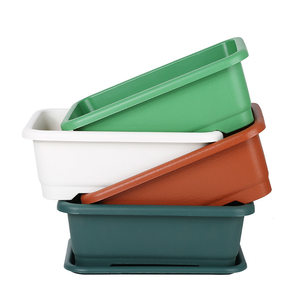 
Special box for growing vegetables, plastic balcony vegetable pot, rectangular plastic flower pot, household vegetable planting pot, strawberry artifact
