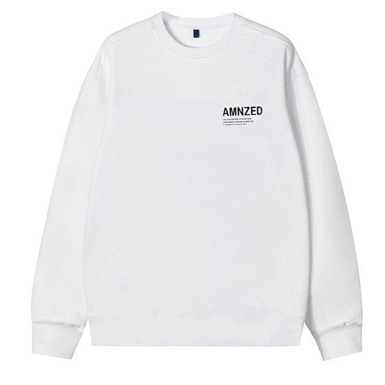 
Brand men's long-sleeved t-shirt pure cotton 2025 new top spring and autumn round neck sweatshirt men's sports bottoming shirt trendy