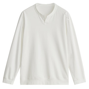 
Reputation recommendations: High-end Modal PIMA cotton, versatile men's open-mouth round neck long-sleeved T-shirt DAT973