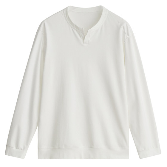 
Reputation recommendations: High-end Modal PIMA cotton, versatile men's open-mouth round neck long-sleeved T-shirt DAT973