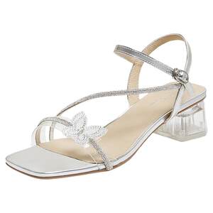 
TATA cool summer women's shoes 2026 new simple and versatile fashion fashion one-strap sandals XQC02BL6