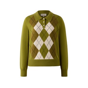 
Eland Yilian sweater women's fashion rhombus long-sleeved pullover sweater winter new style