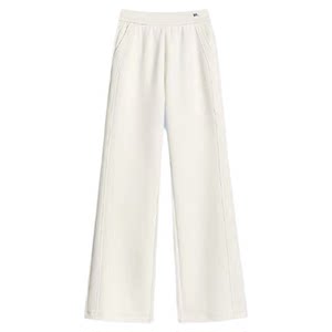 
Off-white modal cotton sports bootcut pants for women 2026 spring new small casual flared pants