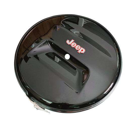 Copertura Ruota Di Scorta Per Jeep Cherokee KJ - Nero, Ecopelle, Foro Centrale, 73x28cm - Foto 6