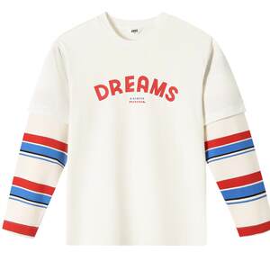 
[Memory Foam Flash T] Anna children's clothing boys and girls round neck long sleeves T-shirt autumn leisure