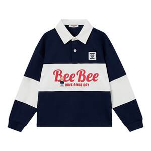 
[Xiong Baomian] PawinPaw cartoon bear children's clothing spring and summer boys' lapel long-sleeved T-shirt