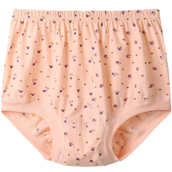 Antarctic Mom Pure Cotton Underwear Women's High Waist Large Size Middle and Old Age Triangle Underwear Loose All Cotton Grandma Panties