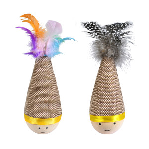
Tumbler cat toy cat self-pleasure relief kitten feather dog kitten large molar stick claw grinding tool to amuse the cat