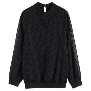 
Chiffon shirt women's long-sleeved belly-covering shirt 2025 spring and autumn new middle-aged mother's base shirt large size fashionable top