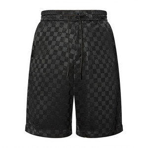 
LIUJO UOMO men's loose casual shorts checkerboard design elastic waist pants