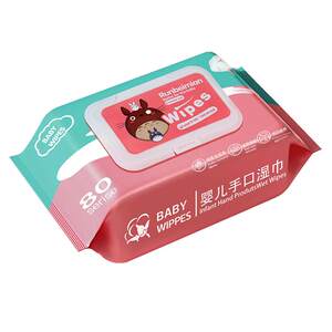 Wet towel paper 80 Pulling large bags outdoor infant children new hand -in -mouth special wet towel paper wipes face, face face, face
