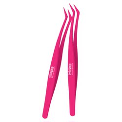 Non-stick and anti-stick false eyelash tweezers for glue-free use