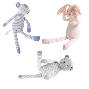 
Biteable infant sleeping doll, three-month-old baby holding plush toy, multifunctional comforting doll