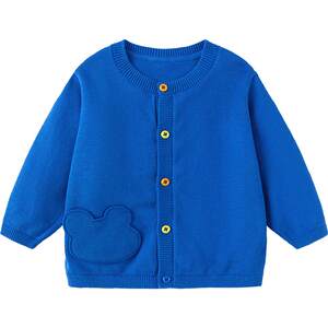 
Balabala children's sweater jacket boys and girls cardigan sweater spring and autumn children's clothing baby cotton top