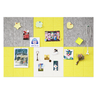 Small Grid Felt Wall Stickers For Message And Photo Display, Self-Adhesive Decoration