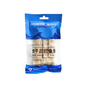 FISHERMANPET Fisherman Ranch Dry Real Deep Sea Cod Bone Pet Dog Tooth Bone Training Snacks