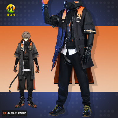 taobao agent 漫之秀 Anime virtual anchor cos service male rainbow club Alban Knox suit Cosplay clothing