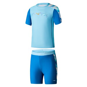 Anta children's swimsuit boys swimsuit girls swimsuit summer 2026 antibacterial sun protection swimsuit bottom set high elasticity and quick drying
