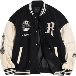 
Reeves' same baseball uniform for men in autumn and winter new sports coat heavyweight double layer thickened cotton jacket for men