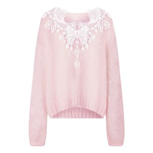 
[Celebrity Same Style] XIAOLI Xiao Li’s new early spring product Waltz on the Light original design lace knitted sweater