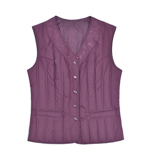 Hengyuanxiang Group Colorful Sheep Middle -Elderly Female Vests Warm Slim Light Plel Moma Mom Ring Shoulder Grandma Vest