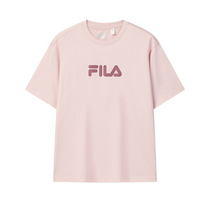 
FILA couple short-sleeved T-shirt 2026 spring new men and women base casual cool half-sleeved cotton top